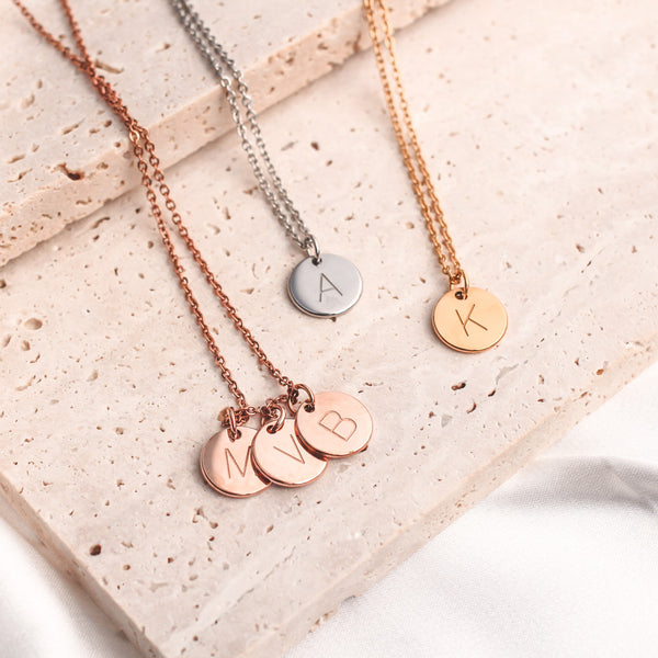 AC Initial Charm Necklace – accentculture