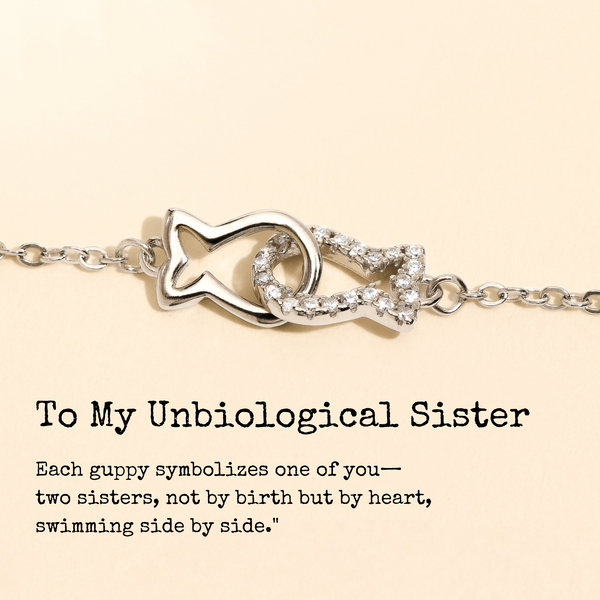 Intertwined Guppies - Sterling Silver Anklet