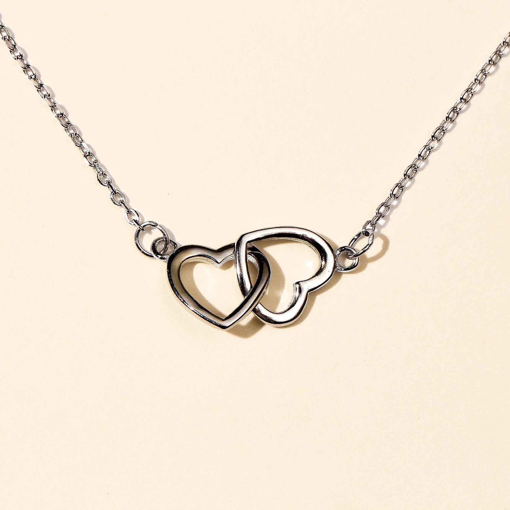 Linked For Life - Dainty Hearts Sterling Necklace