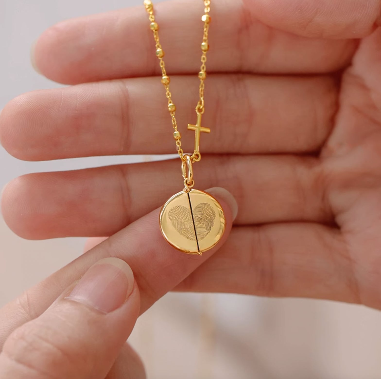 The Moment I became a mom - Locket Necklace